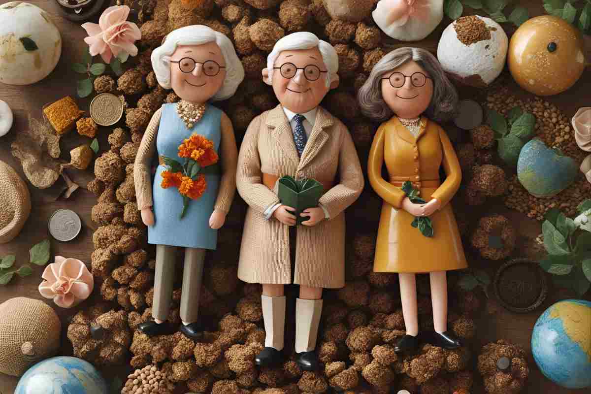 pensionati in un'immagine grafica