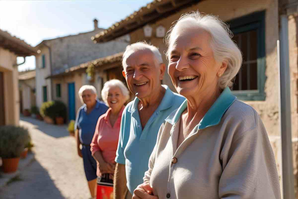 un gruppo di pensionati all'estero