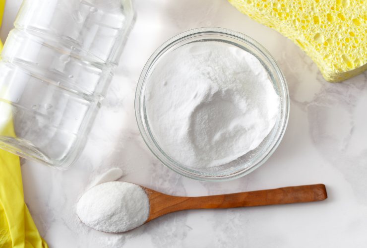 bicarbonato e aceto bianco